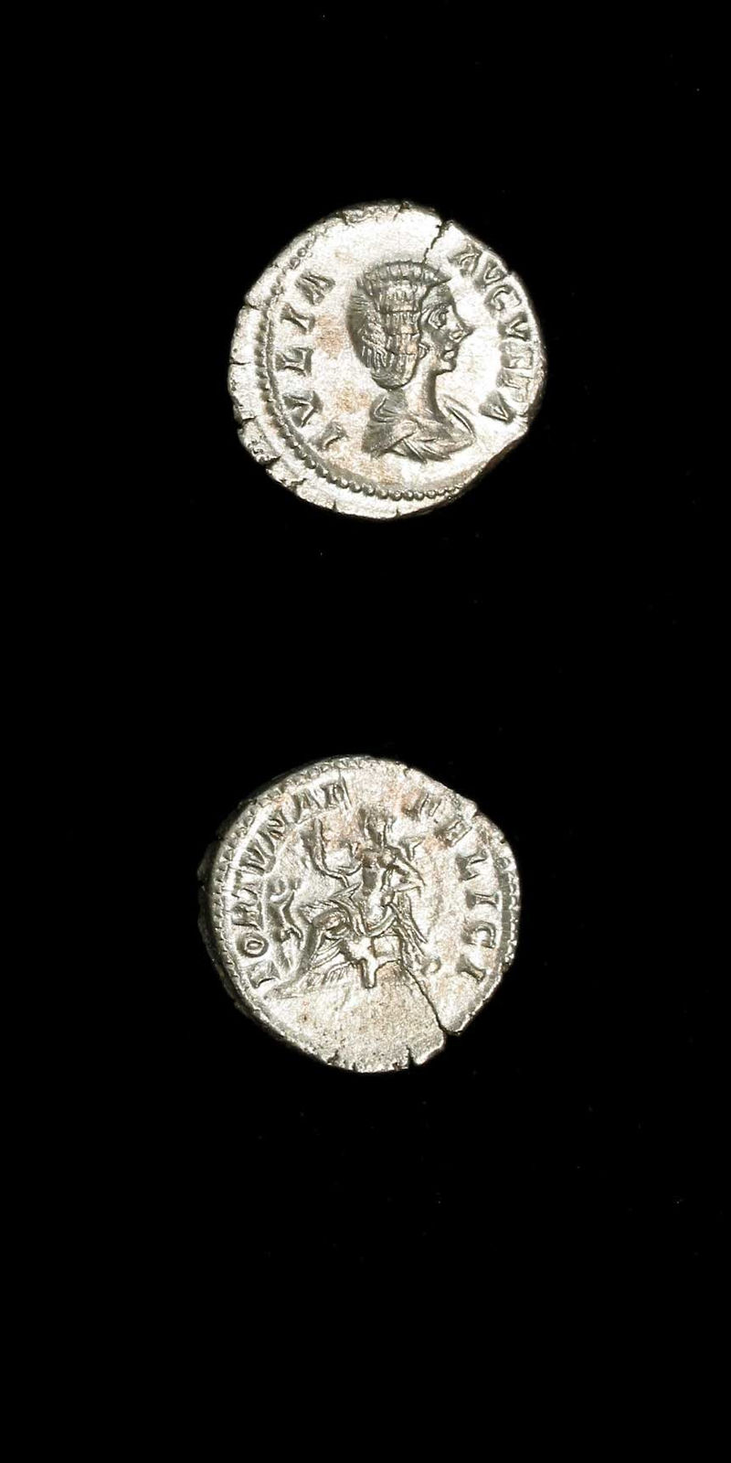 Silver Denarius of Empress Julia Domna, 196 CE - 211 CE