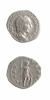 Silver Denarius of Emperor Severus Alexander, 222 CE - 228 CE