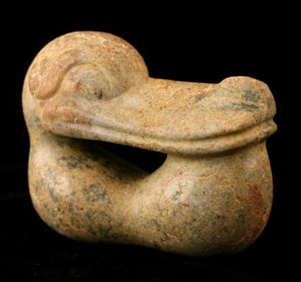Olmec Stone Sculpture of a Duck, 1200 BCE - 900 BCE
