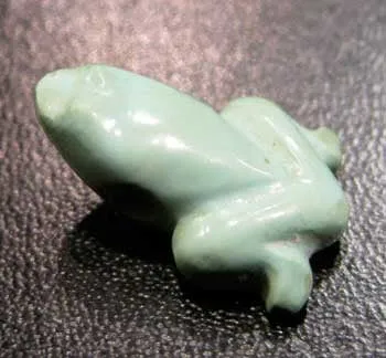 Turquoise Frog, 1500 BCE - 1100 BCE
