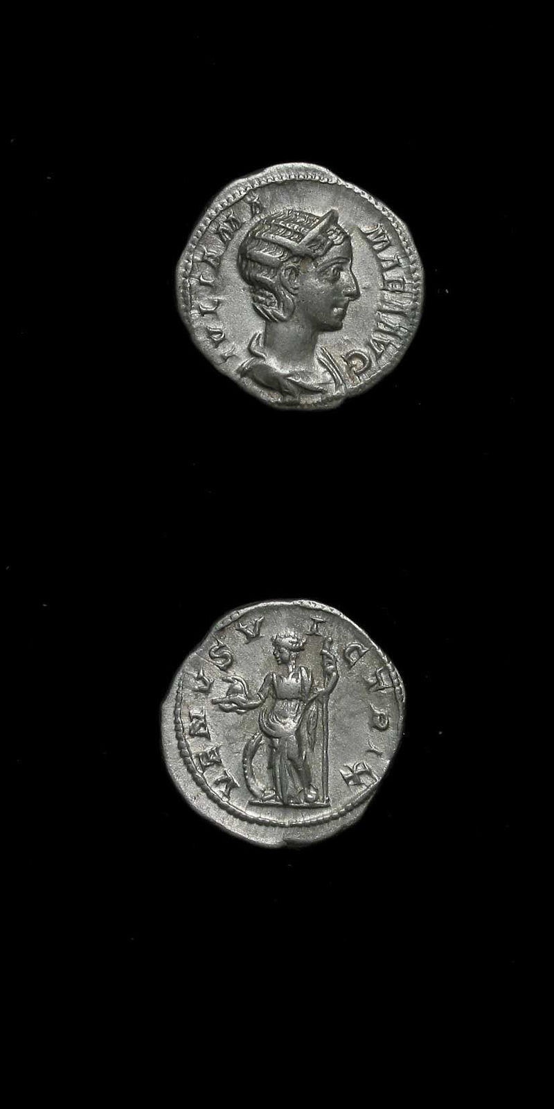 Silver Denarius of Julia Mamaea, 222 CE - 235 CE