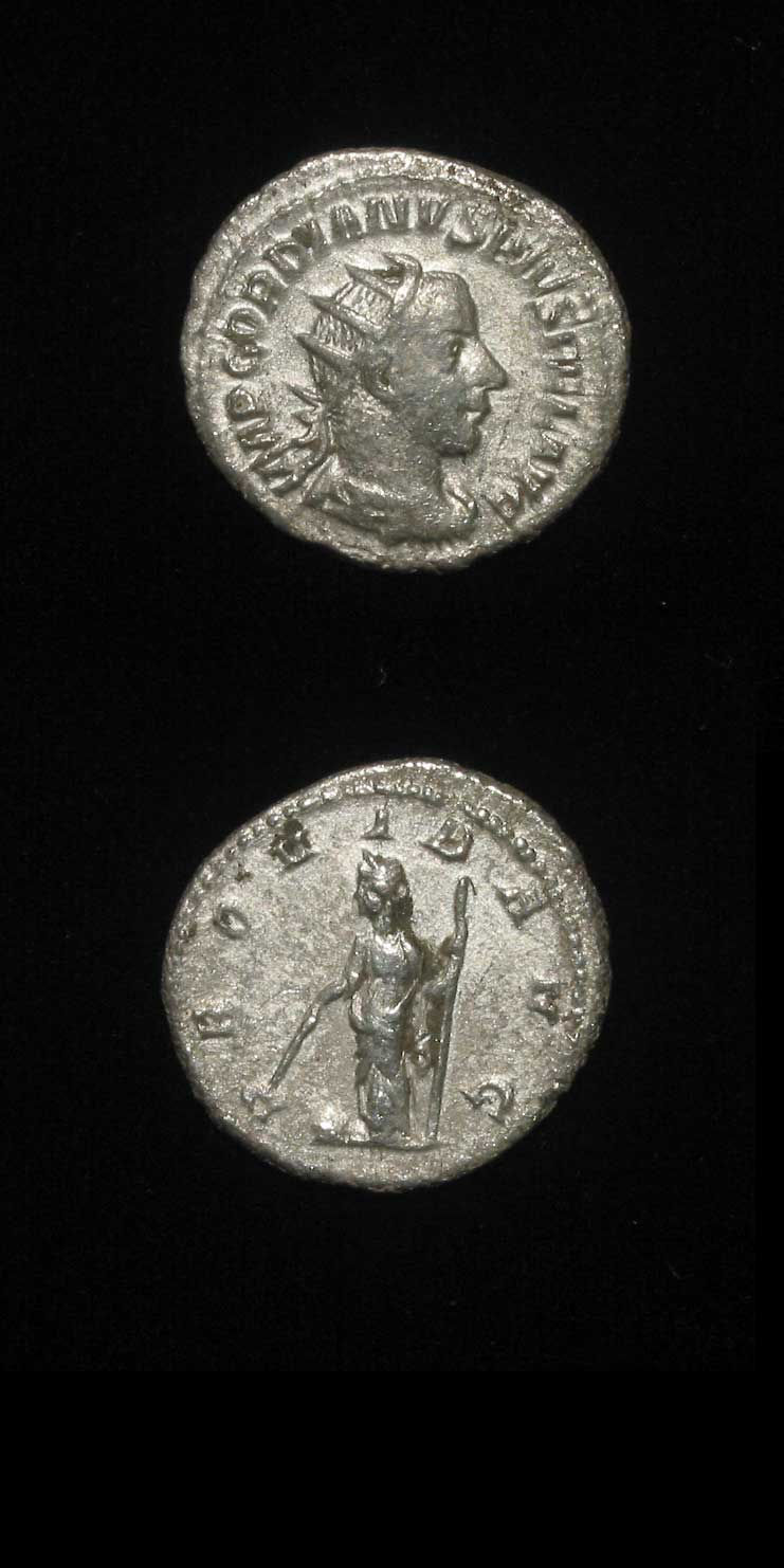 Silver Antoninianus of Emperor Gordian III, 240 CE - 244 CE