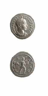 Silver Denarius of Emperor Severus Alexander, 222 CE - 235 CE