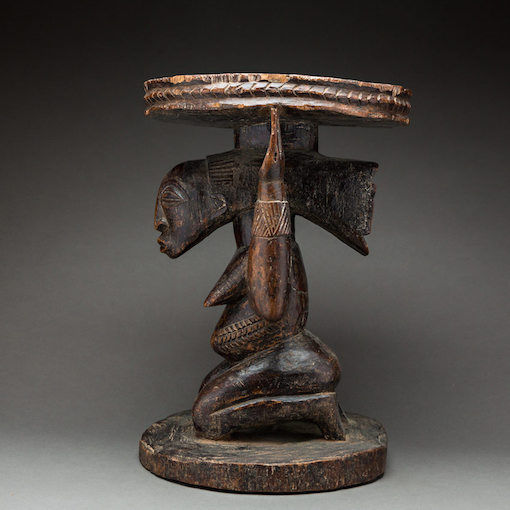 Hemba Wooden Caryatid Stool, 20th Century CE