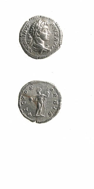 Silver Denarius of Emperor Caracalla, 200 CE - 210 CE