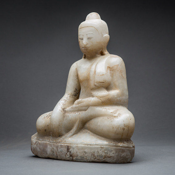 Mandalay Seated Marble Buddha, 1800 CE - 1900 CE