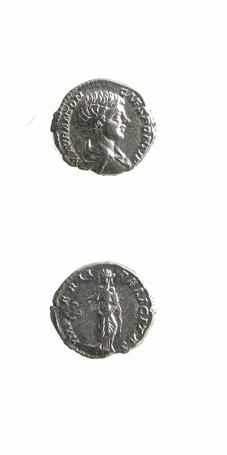 Silver Denarius of Caracalla Struck While Caesar, 196 CE - 198 CE