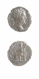 Silver Denarius of Emperor Septimius Severus, 193 CE - 198 CE