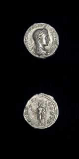 Silver Denarius of Emperor Severus Alexander, 222 CE - 228 CE