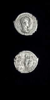 Silver Denarius of Emperor Severus Alexander, 222 CE - 228 CE