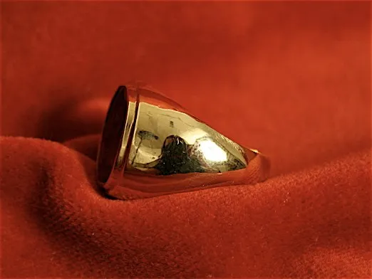 Gold Ring Featuring a Roman Carnelian Intaglio Depicting a Bust of the God Serapis, 100 CE - 300 CE