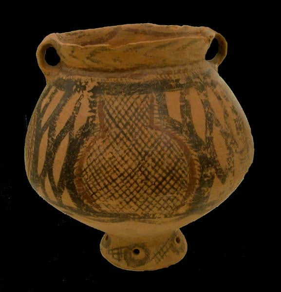 Neolithic Yangshao Painted Terracotta Vessel, 3000 BCE - 1500 BCE