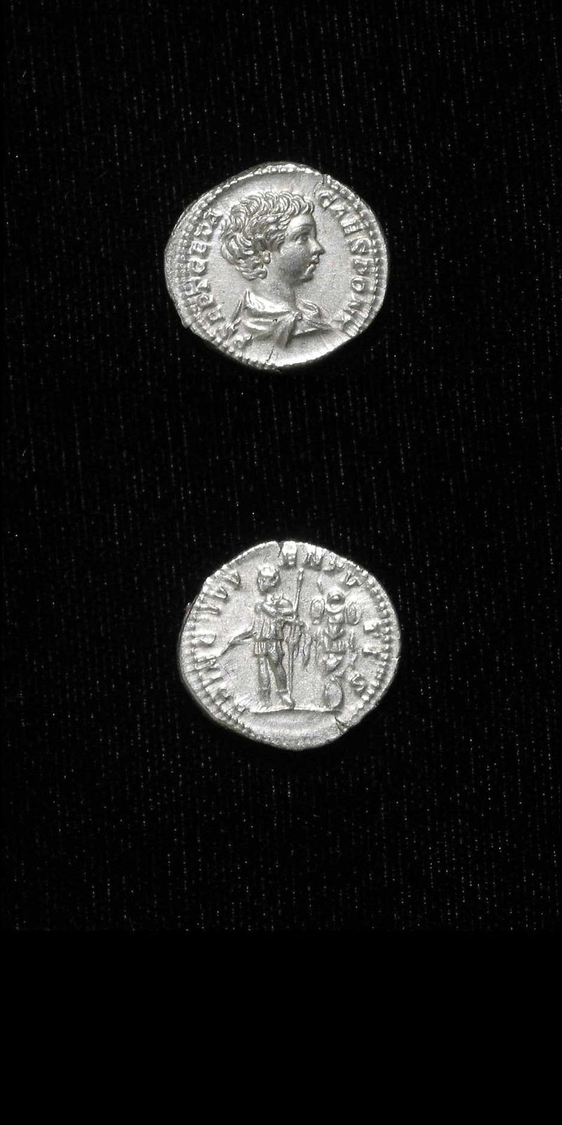 Silver Denarius of Geta Struck While Caesar, 199 CE - 202 CE