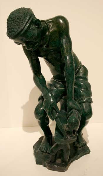 Green Stone Sculpture, 20th Century CE