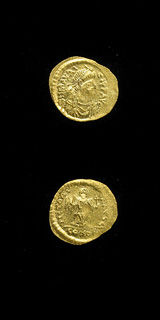 Byzantine Gold Semissis of Emperor Maurice Tiberius, 582 CE - 602 CE