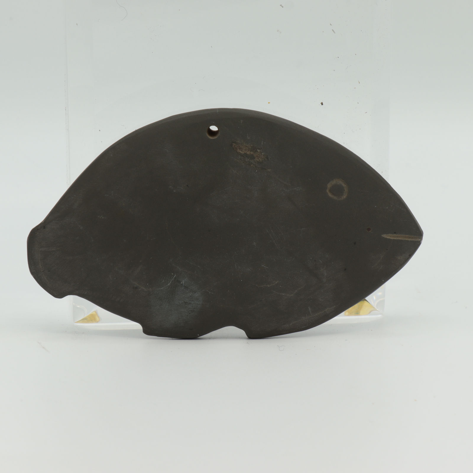 Predynastic Green Schist Palette in the form of a Fish, c. 3600 to 3100 BC