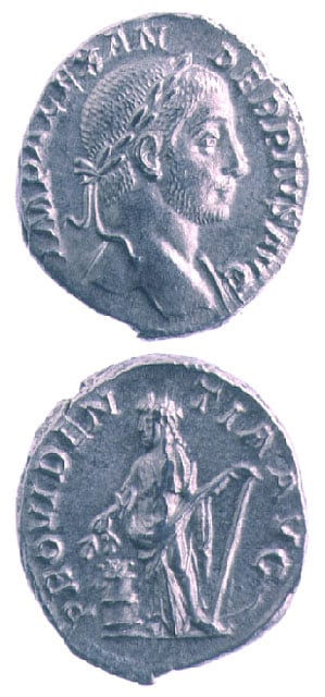 Silver Denarius of Emperor Severus Alexander, 231 CE - 235 CE