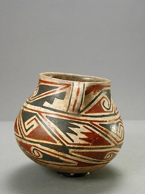 Casas Grandes Polychrome Pot with Stylized Breasts, 1160 BCE - 1260 CE
