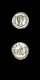Silver Denarius of Empress Julia Domna, 196 CE - 211 CE