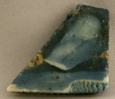 Ptolemaic Glass Inlay of a Skirt, 380 BCE - 30 BCE