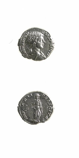 Silver Denarius of Caracalla Struck While Caesar, 196 CE - 198 CE
