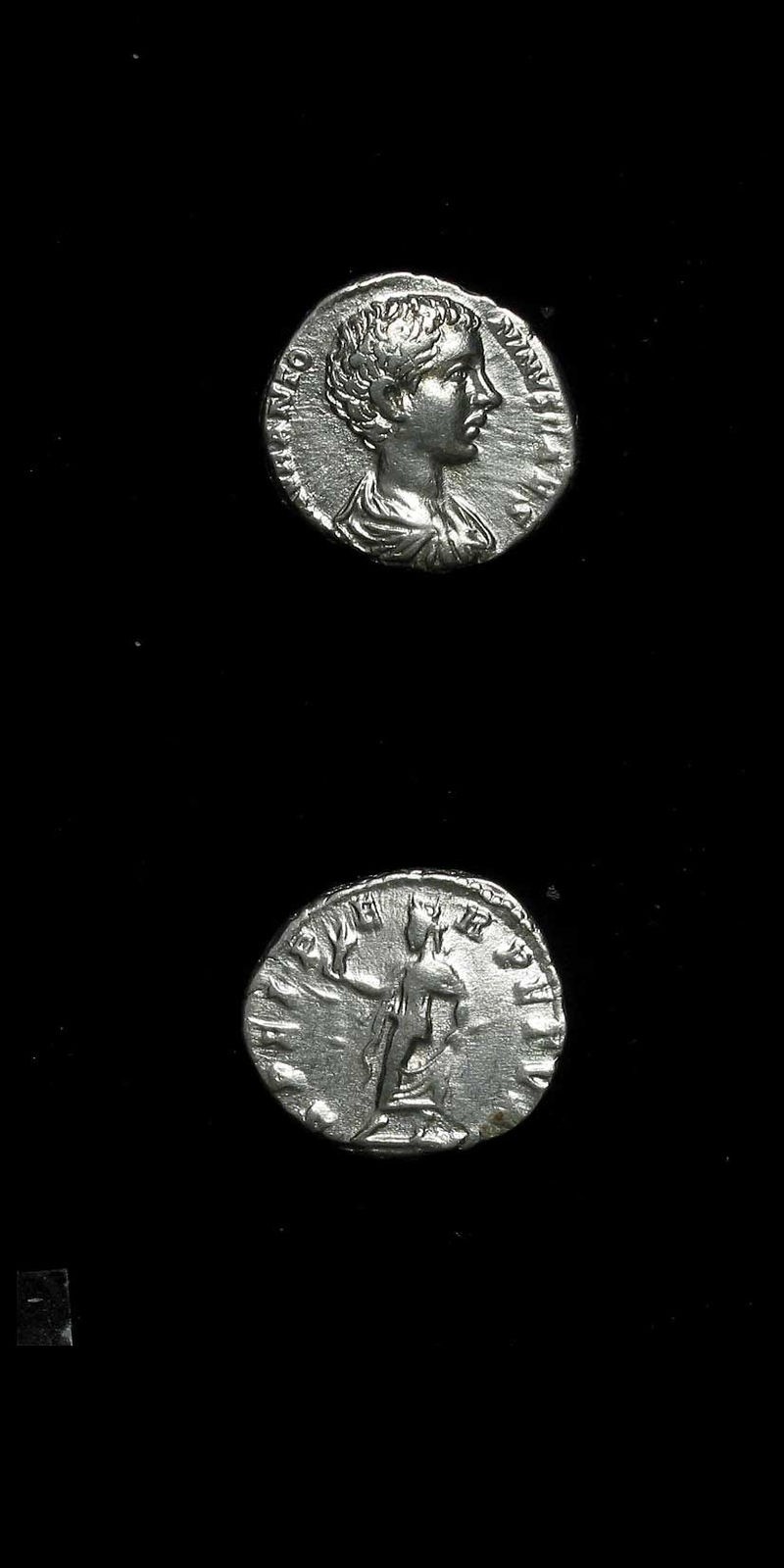 Silver Denarius of Caracalla Struck While Caesar, 196 CE - 198 CE