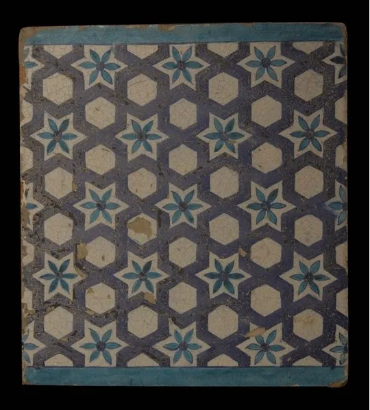 Islamic Glazed Tile, 17th Century CE - 19th Century CE