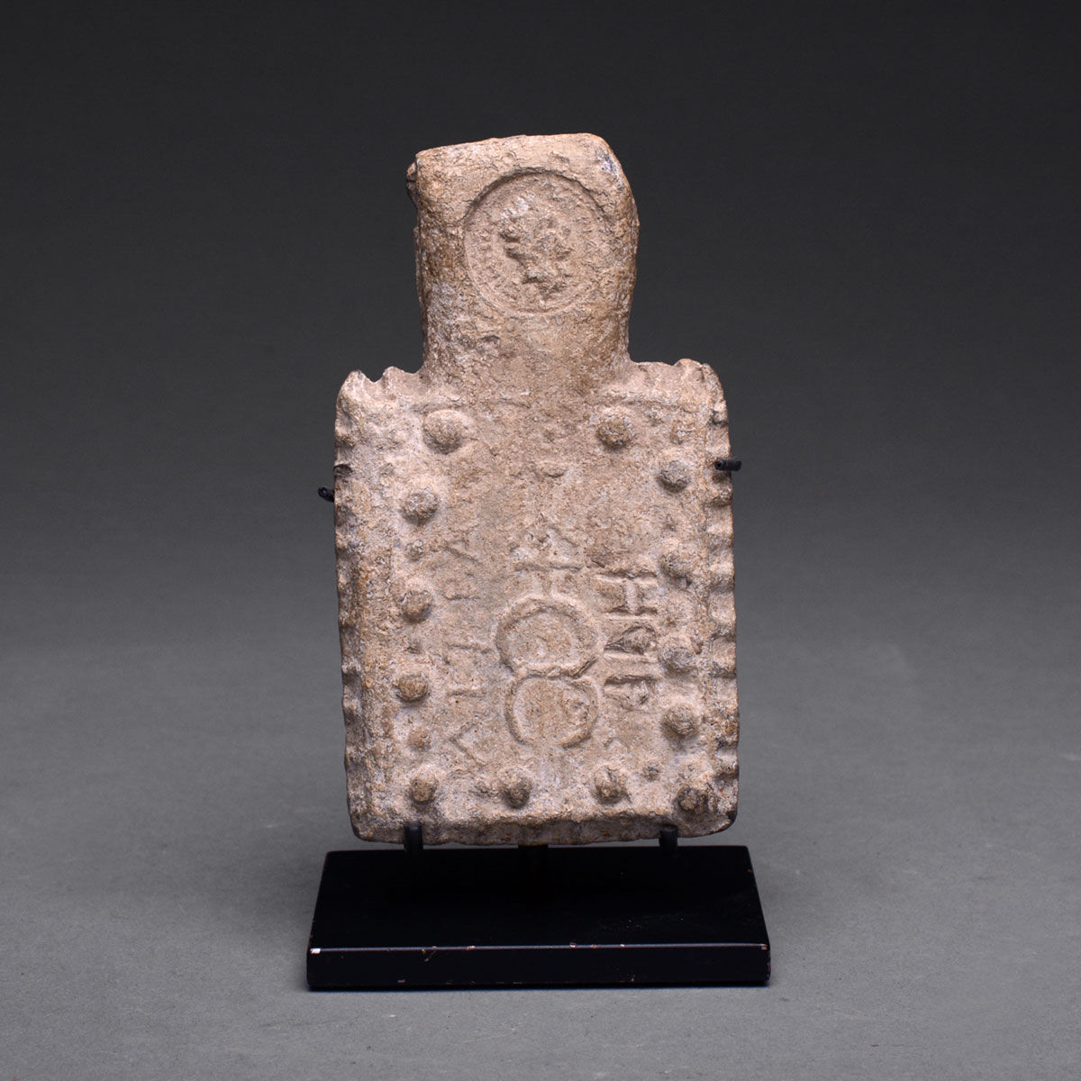 Roman Lead Weight with Impression of a Coin, 100 CE - 200 CE