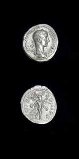 Silver Denarius of Emperor Severus Alexander, 222 CE - 228 CE