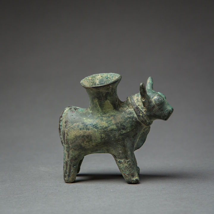 Bactria-Margiana Bronze Cosmetic Vessel in the Shape of a Bull, 1500 BCE - 1000 BCE