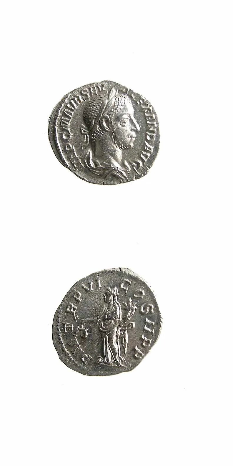 Silver Denarius of Emperor Severus Alexander, 222 CE - 228 CE