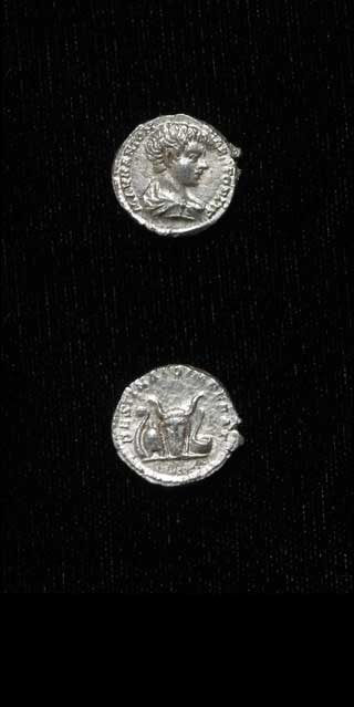 Silver Denarius of Caracalla Struck While Caesar, 196 CE - 198 CE