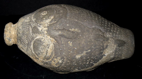 Sphero-Conical Vessel with Stamped & Incised Decoration, 12th Century CE - 13th Century CE