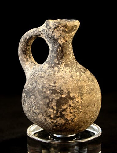 Iron Age Black Terracotta Jug, 900 BCE - 700 BCE
