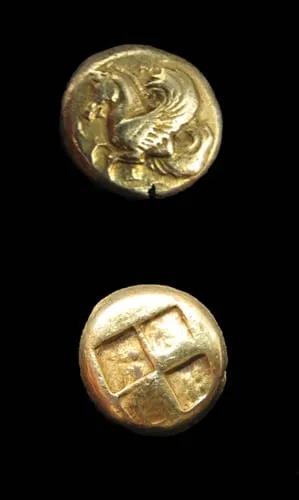 Mysian Electrum Stater of Lampsakos, 412 BCE