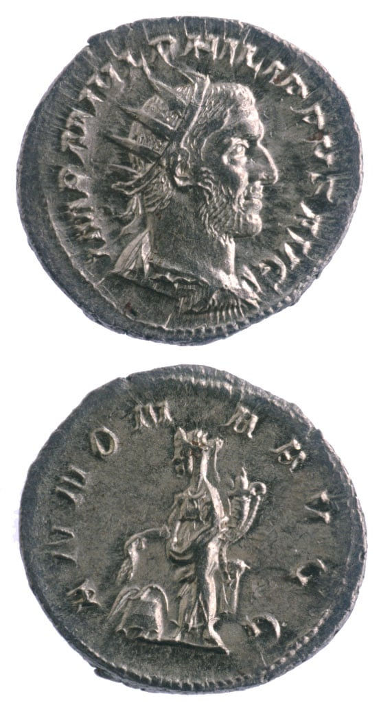 Silver Antoninianus of Emperor Philip I the Arab, 244 CE - 249 CE