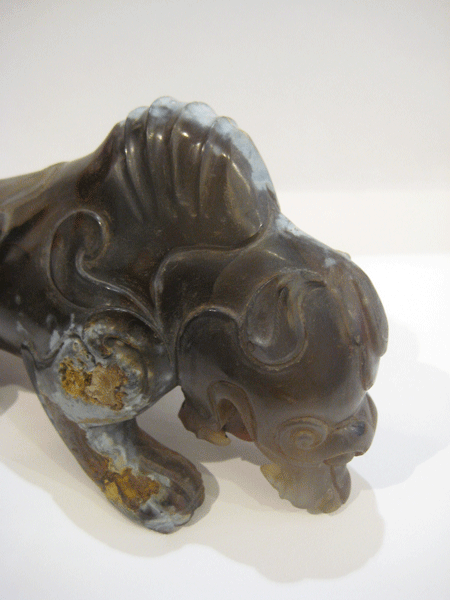 Agate Carving of a Stylised Dragon, 19th Century CE