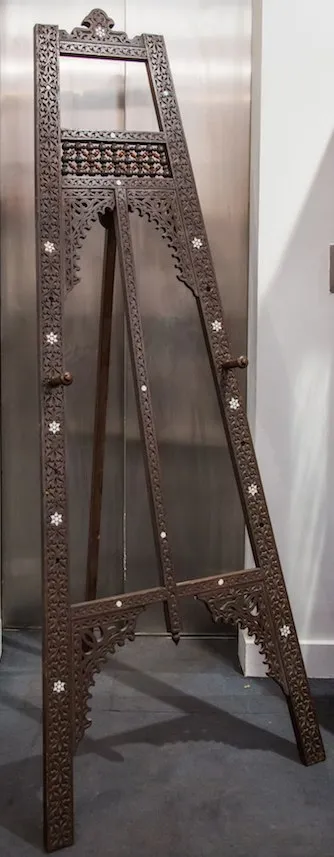 Ottoman mother-of-pearl inlaid easel