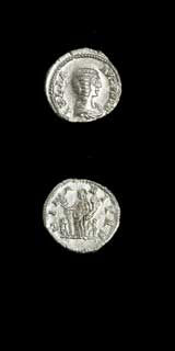 Silver Denarius of Empress Julia Domna, 196 CE - 211 CE