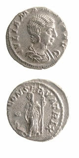 Silver Denarius of Julia Mamaea, 222 CE - 235 CE