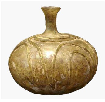 Roman Glass Vase, 100 CE - 300 CE