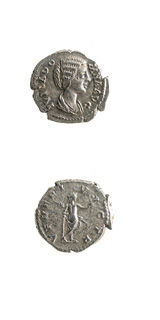Silver Denarius of Empress Julia Domna, 193 CE - 197 CE
