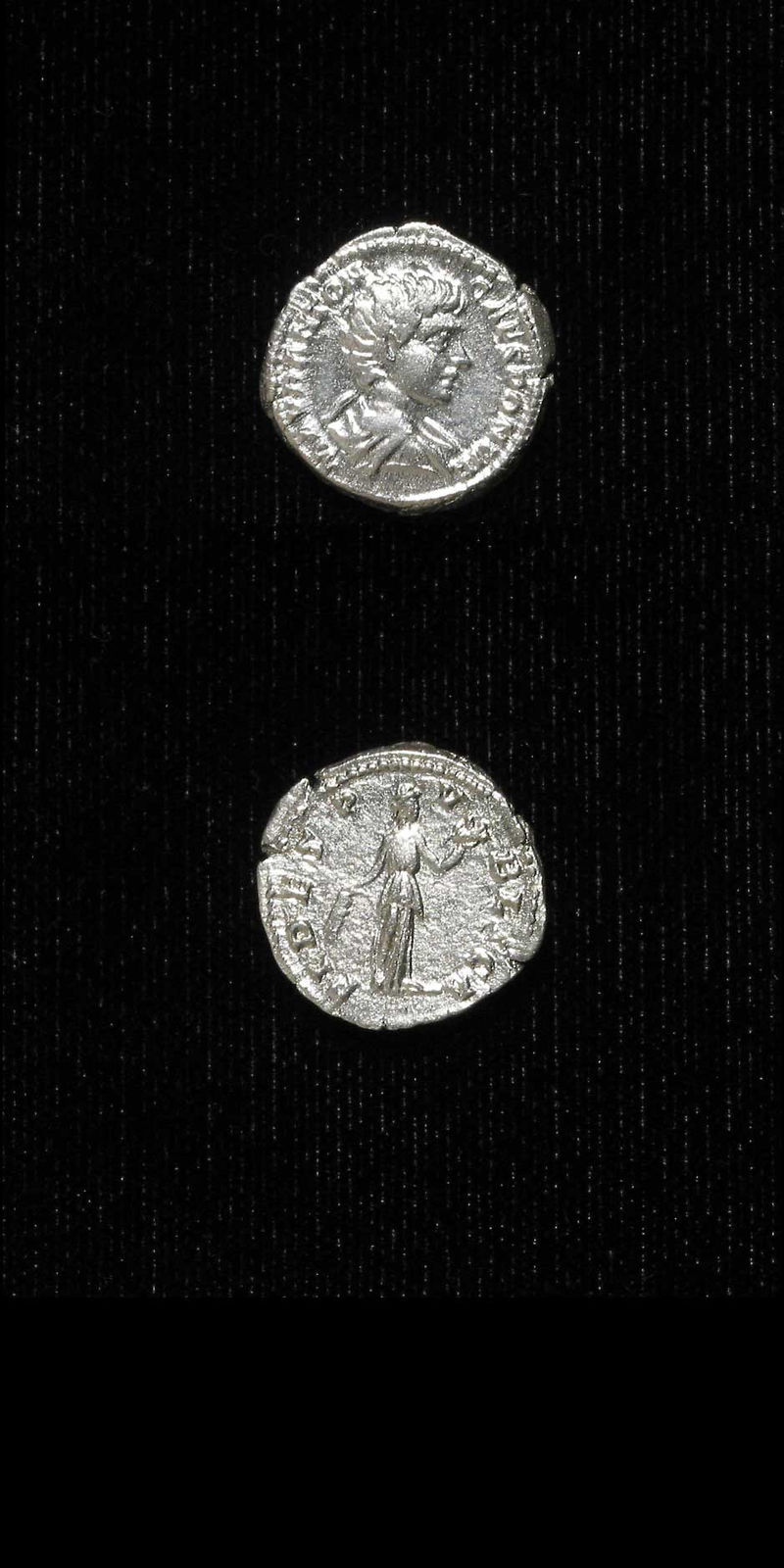 Silver Denarius of Caracalla Struck While Caesar, 196 CE - 198 CE