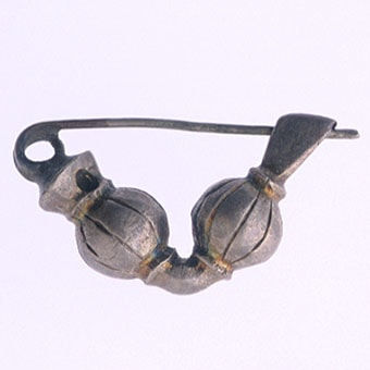 Roman Silver Fibula, 100 CE - 300 CE