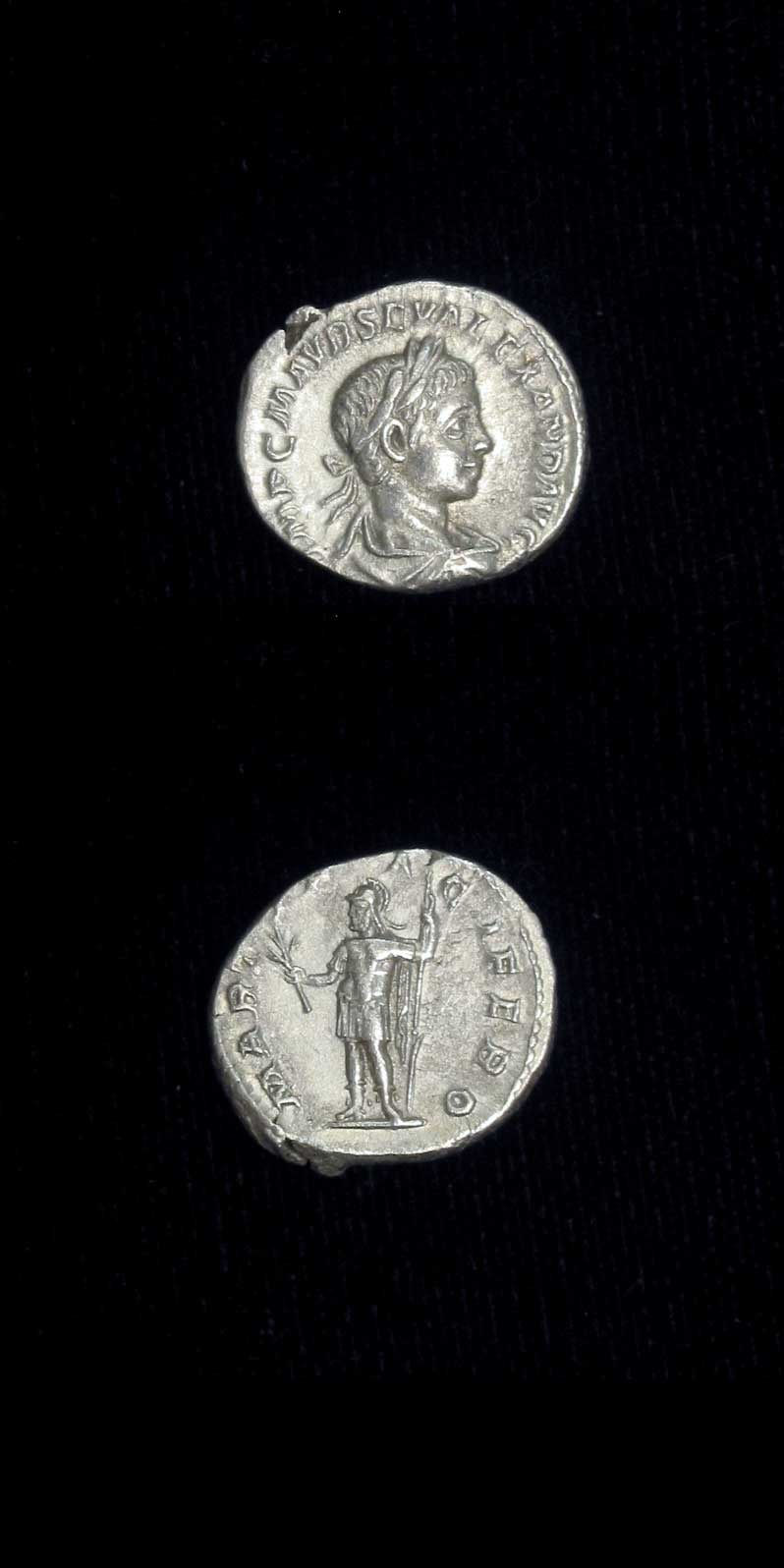 Silver Denarius of Emperor Severus Alexander, 222 CE - 228 CE