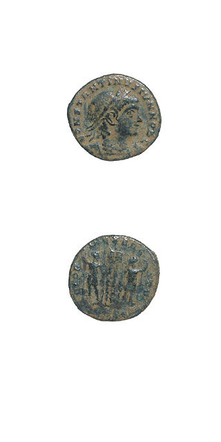 Bronze Coin of Constantine II Struck While Caesar, 330 CE - 337 CE