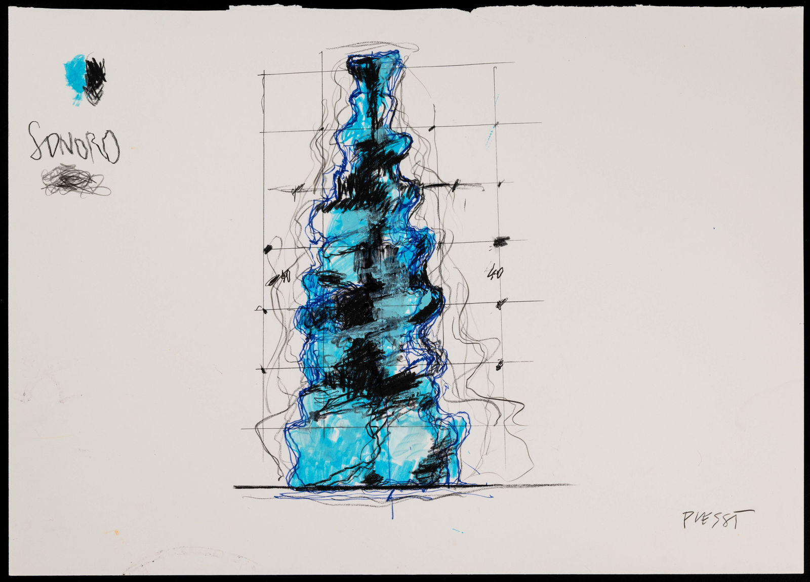 Fabrizio Plessi, Bottle, 2025