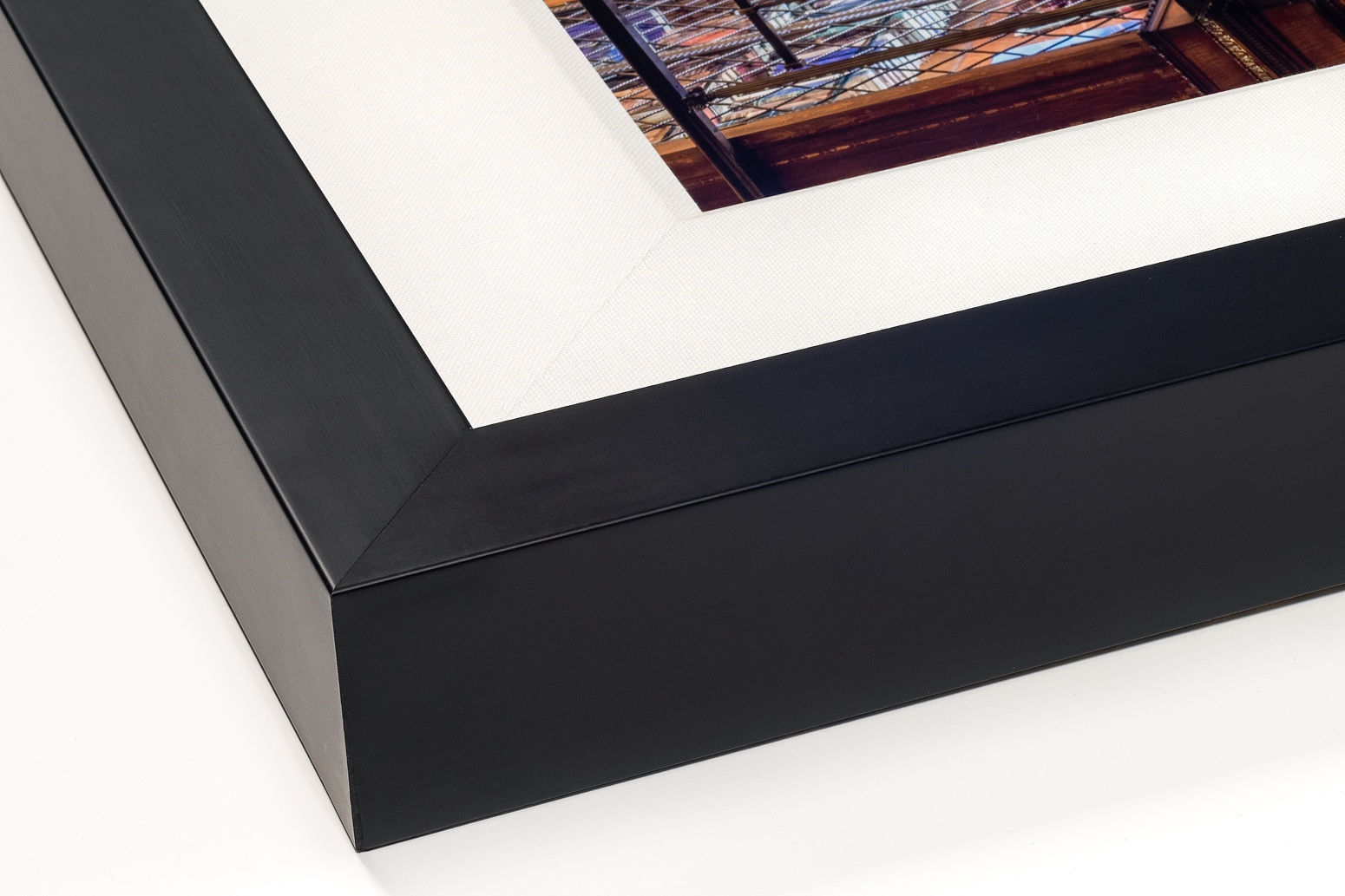 Mario Basner, Trinity College Library I, Classic Black Frame, White Liner