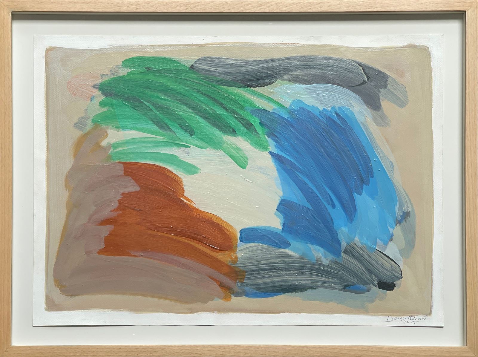 Santiago Uribe-Holguin, Untitled (Green Blue, White and Red), 2025