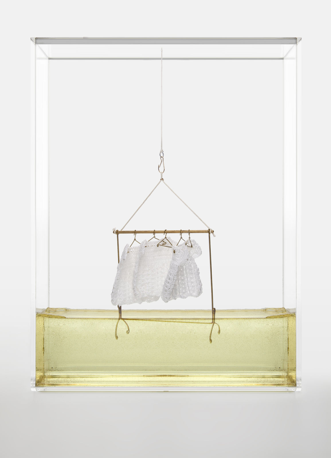 Lina Leal, Acrylic ex coat hanger, 2017